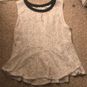 White lace top
